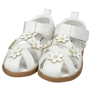 【SALE】[13.0~16.0cm]フラワーサンダル　ホワイト