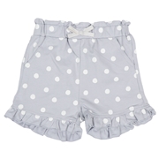【SALE】[キッズ]ショートパンツ　裾フリル　サックス