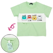 【SALE】[ベビー]新幹線切符付Ｔシャツ　グリーン