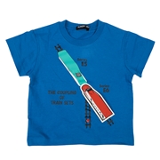 【SALE】[ベビー]コマチハヤブサ連結Ｔシャツ　ブルー