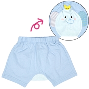 【SALE】おしりアニマルパンツ　ゾウ　サックス