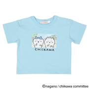 【SALE】【アニメちいかわ】[ベビー]ちいかわ　半袖Tシャツ　ブルー