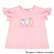 【SALE】【アニメちいかわ】[ベビー]ちいかわ　半袖Tシャツ　ピンク