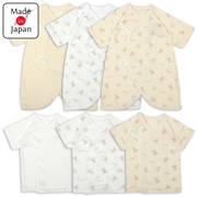 [スナップタイプ]はじめて肌着6点セット　くま　ベージュ