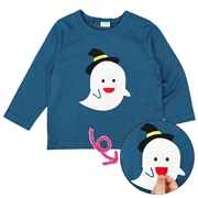 [ベビー]長袖　Ｔシャツ　きになるおばけ