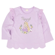 [キッズ]長袖Tシャツ　チュール　ラプンツェル　パープル