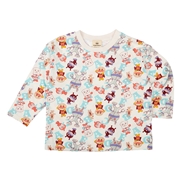 [ベビー]長袖Ｔシャツ　アンパンマン　総柄　アイボリー