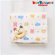 [ギフト] ガーゼバスタオル＆ラトルギフトセット【BOX付き】 アイボリー[ミキハウス　ホットビスケッツ]