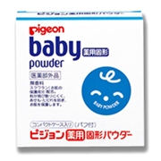 [在庫限り]薬用固形ベビーパウダー コンパクトケース・パフ付 45g