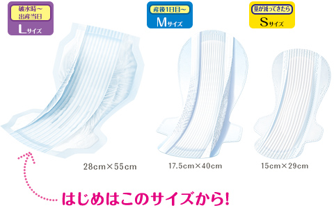L、M、Sサイズ