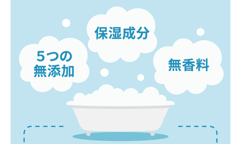 ５つの無添加 保湿成分 無香料