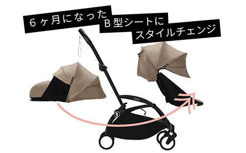 ６ヶ月になった B型シートにスタイルチェンジ