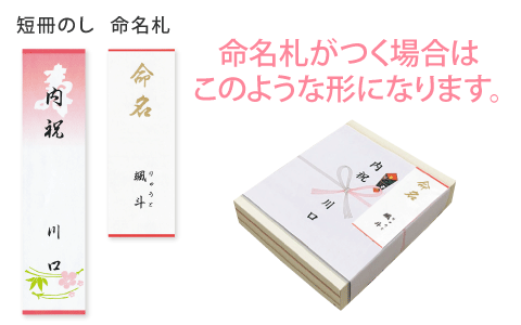 短冊のし　命名札