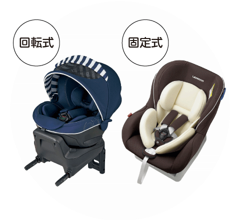 シートのタイプ（回転式・固定式）